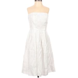 The Limited white strapless midi dress